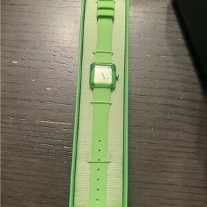 Swarovski Ladies Bracelet Watch Lucent Green Silicone Band New with Tag